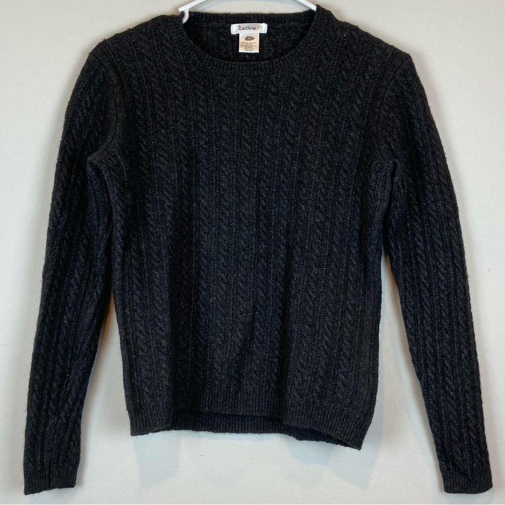 Ativa Golf Wool Sweater Grey Size Medium